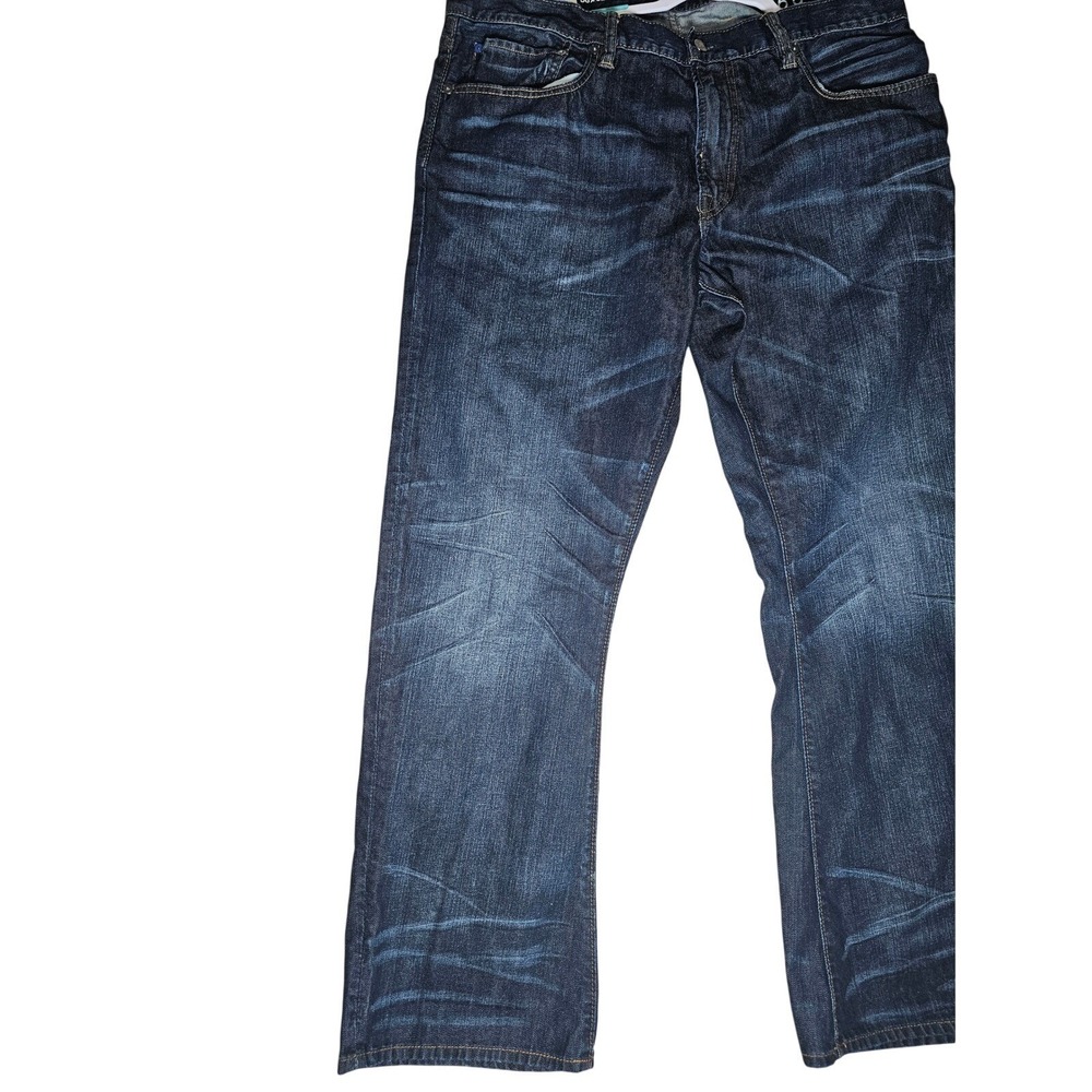 Gap 1969 Men Dark Star Bootcut Jeans 38x32 Ringspun Cotton Denim Indigo 715511 - Picture 3 of 16